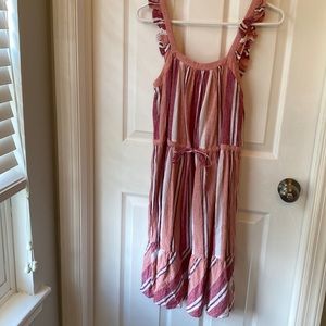 Universal Thread Red-Striped Midi Dress